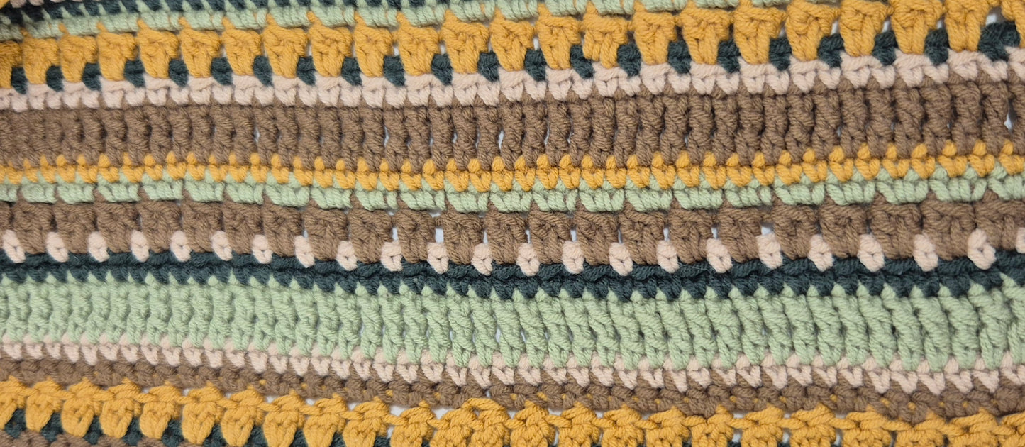 HERBSTWALD Set – Handgehäkelte Mütze & Schal aus Baumwollmix