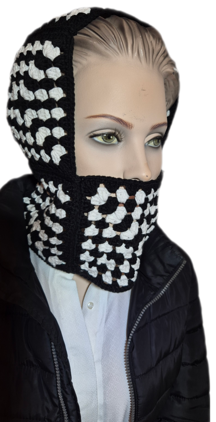 Black & White Elegance Balaklava