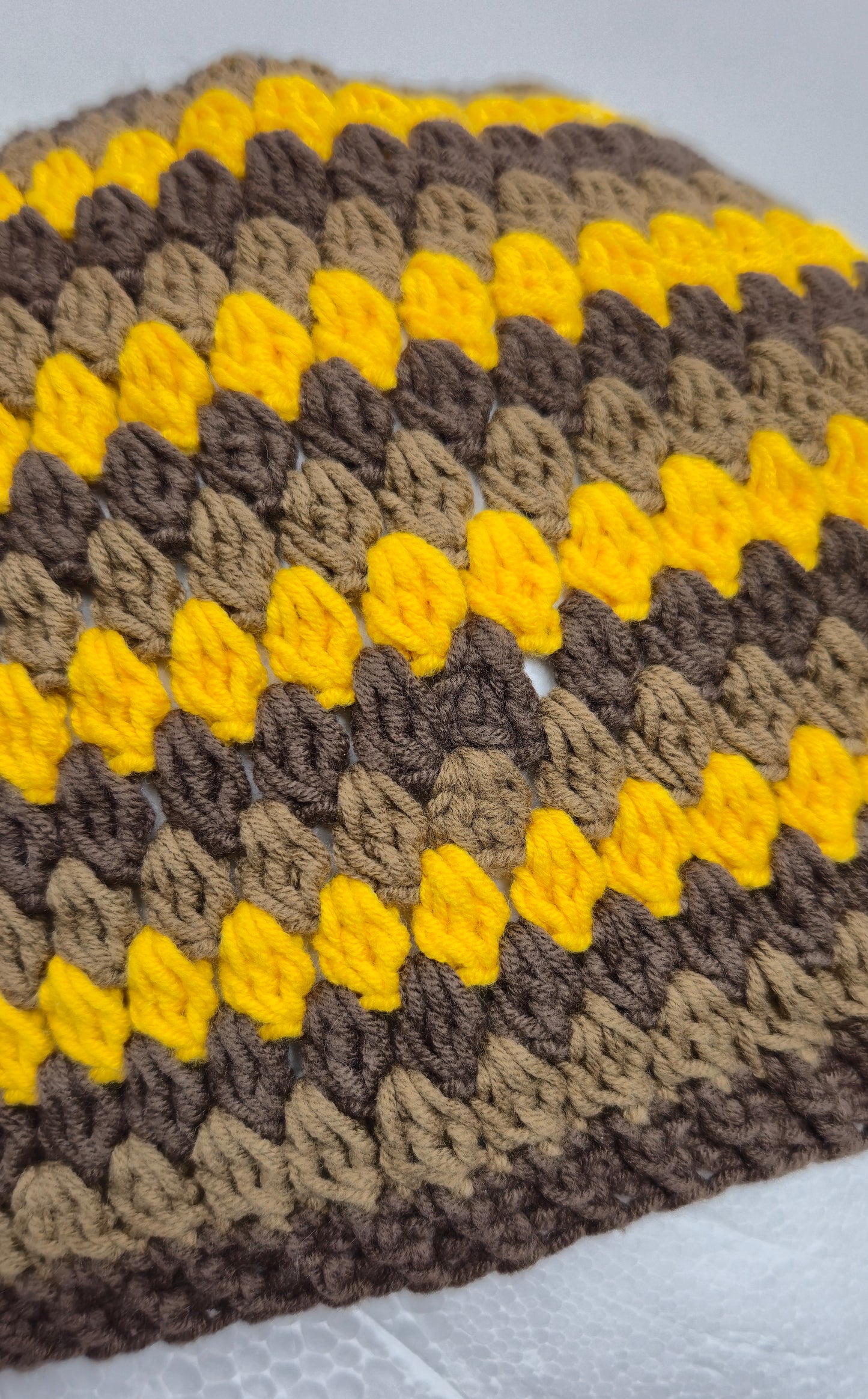 Honey Autumn Set – gehäkelte Mütze & Handstulpen (Unikat