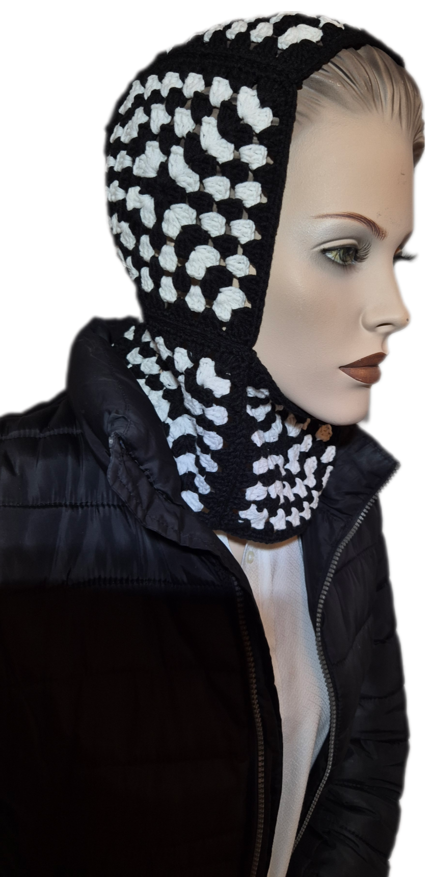 Black & White Elegance Balaklava