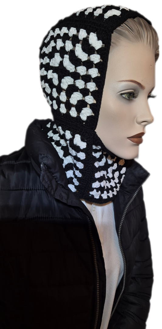 Black & White Elegance Balaklava